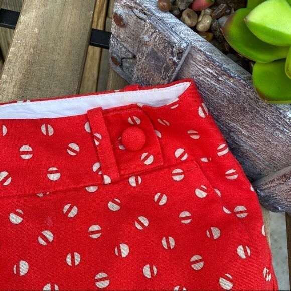 Banana Republic shorts size 0 coral tan button - Picture 2 of 6